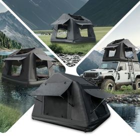 Portable Amphibious Inflatable Tent For Camping. Foldable Offroad Roof-Top Floating Tent With Ladder. Black. Portable Amphibious Inflatable Tent For Camping. Foldable Offroad Roof-Top Floating Tent With Ladder. Black.
